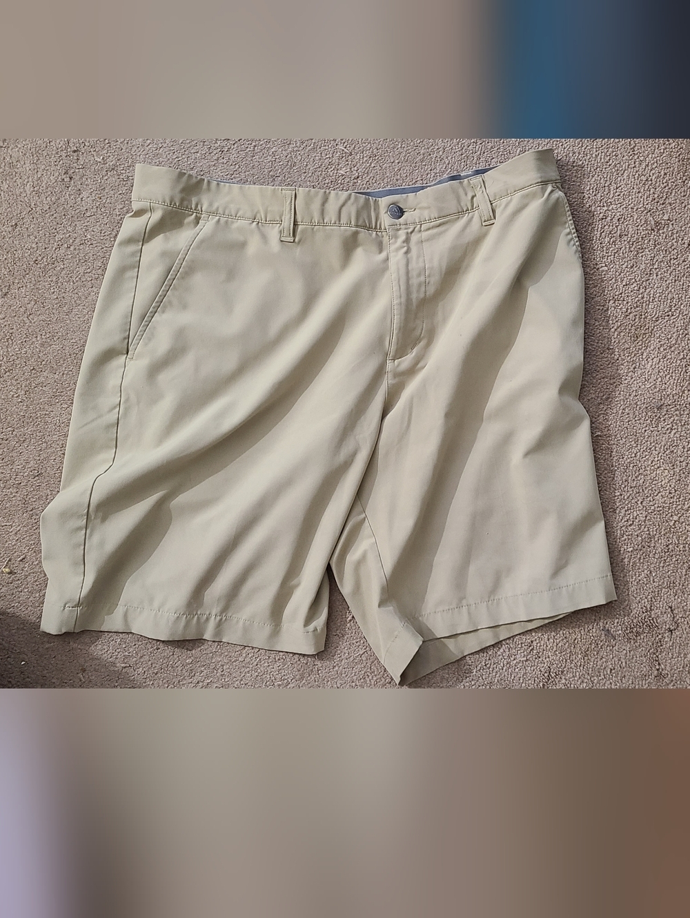 Adidas Shorts Mens 36 Beige Tan Golf Chino  Waist 36